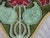Antique Art Nouveau Embossed Tile with Bellflower Motif, Germany, 1900s For Sale - Image 5 of 7