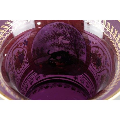 Opaline Medicis Vase in the style of La Fontaine, 1820 For Sale - Image 14 of 17