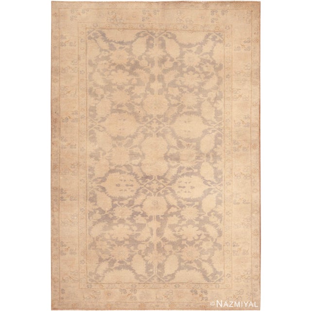 Soft Washed Vintage Turkish Kayseri Neutral Tone Rug, Country of Origin: Turkey, Circa Date: Vintage