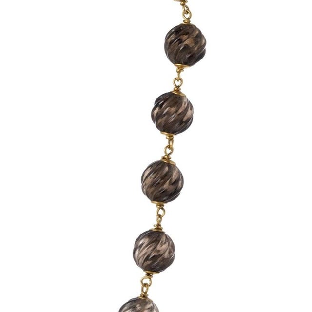 Beaded Necklace in 19.2 Karat Gold For Sale - Image 4 of 6