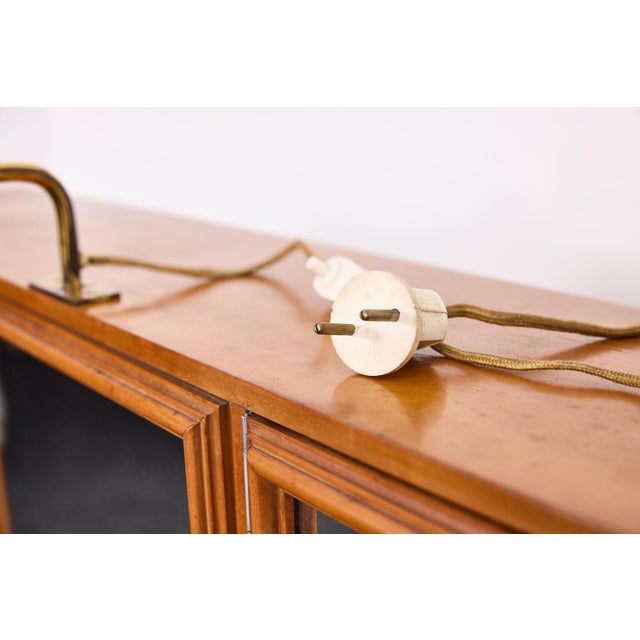 Vanity Table in Cherrywood with Brass Nautical Pulls by Josef Frank, Vienna, Austria, 1930s For Sale - Image 17 of 18