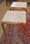 Brown Pair of Vintage Marble Top Walnut Louis XV French Style End Tables For Sale - Image 8 of 15
