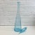 Mid-Century Modern 1960s Vintage Tall Light Blue Italian Glass For Sale - Image 3 of 5