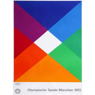 Munich Olympic Games Poster by Max Bill, 1972 For Sale