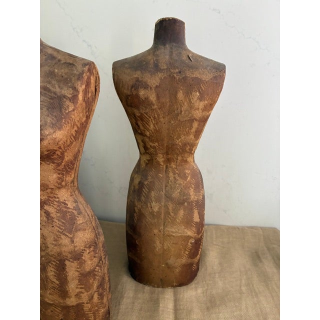 Trio of Vintage Papier Mache Half-Forms For Sale - Image 4 of 8
