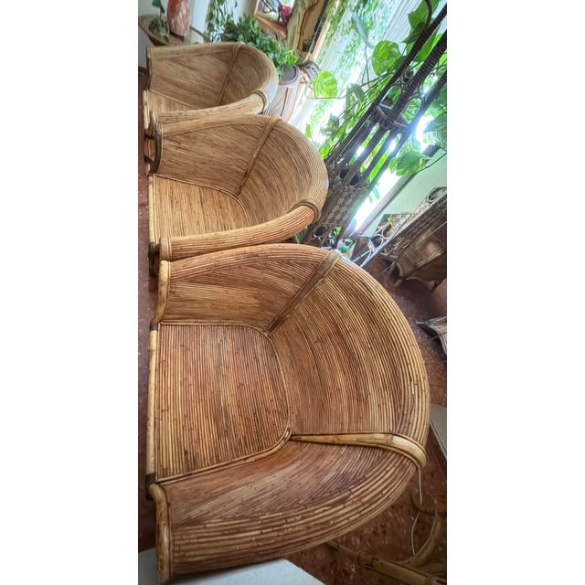 Sculptural Armchairs from Vivai Del Sud, Italy, 1970s. Set of 3 For Sale - Image 4 of 18