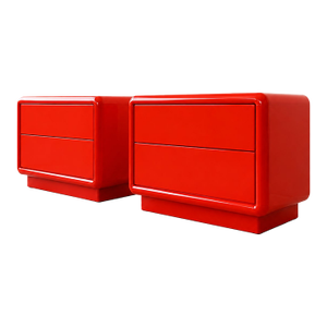Post Modern Nightstands. - Pair
