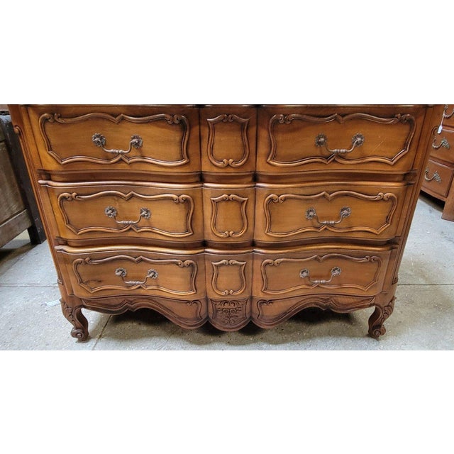 Louis XV Style Crossbow Commode in Cherry Wood, 1920s For Sale - Image 6 of 9