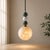 Modern Handcrafted Brass 2-Light Pendant With Natural Alabaster Globe Shades, Dining & Kitchen Island Light For Sale - Image 3 of 7