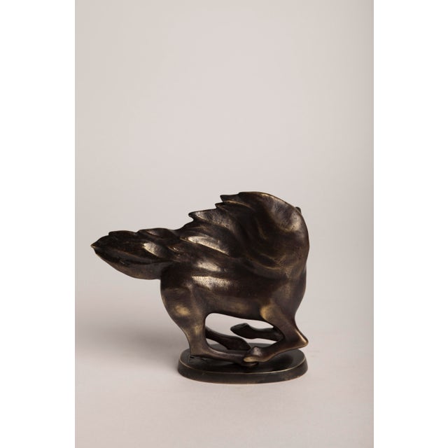 Horse Art Deco Bronze Sculpture For Sale - Image 4 of 4