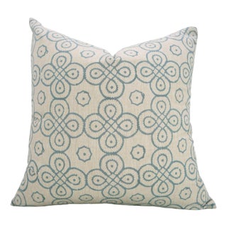 Artisan Cushion Cover 18x18 Inch Decorative Throw Linen Blend- Shubhang For Sale