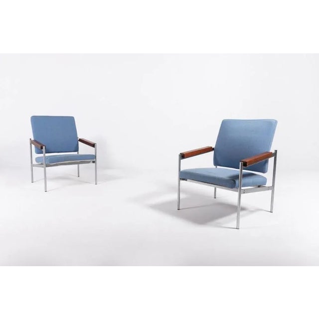 Set of Danish Lounge Chairs by Kay Boeck Hansen for Fritz Hansen, 1970s For Sale - Image 11 of 11