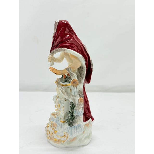 Meissen Porcelain Sevres Style "Winter" Porcelain Figure After Meissen Friedrich Elias For Sale - Image 4 of 9