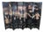 Chinese Coromandel Black Lacquer 8 Panel Folding Screen Room Divider 128" For Sale