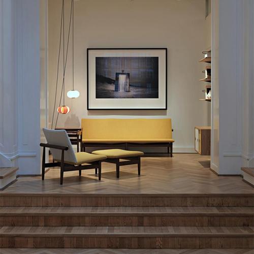 Mini Disa Wood Hanging Lamp by José Antonio Coderch for Tunds For Sale - Image 11 of 12