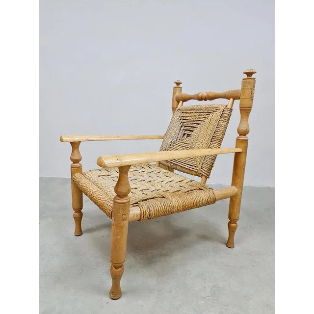 1960s Vintage Armchair in the style of Adrien Audoux & Frida Minet, 1960s For Sale - Image 5 of 5