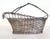 Vintage French Modern Woven Silver Plated Handled Wine Cradle Basket For Sale In New York - Image 6 of 10