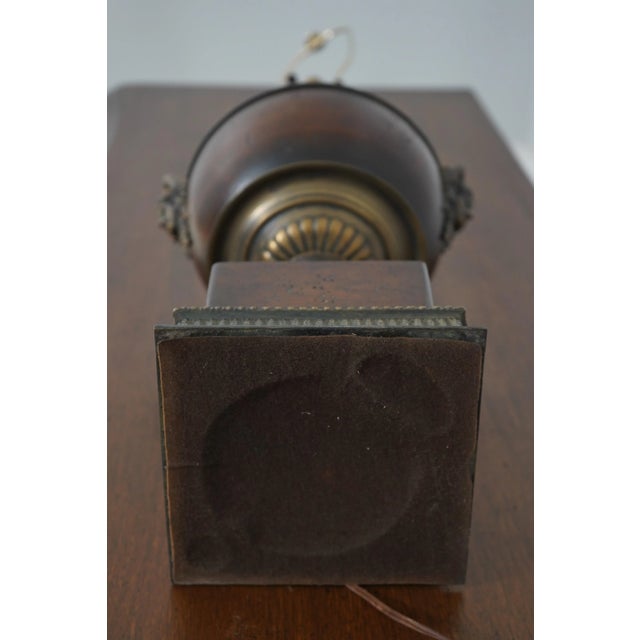 Pair Neoclassical Style Wood Urn Table Lamps For Sale - Image 11 of 11