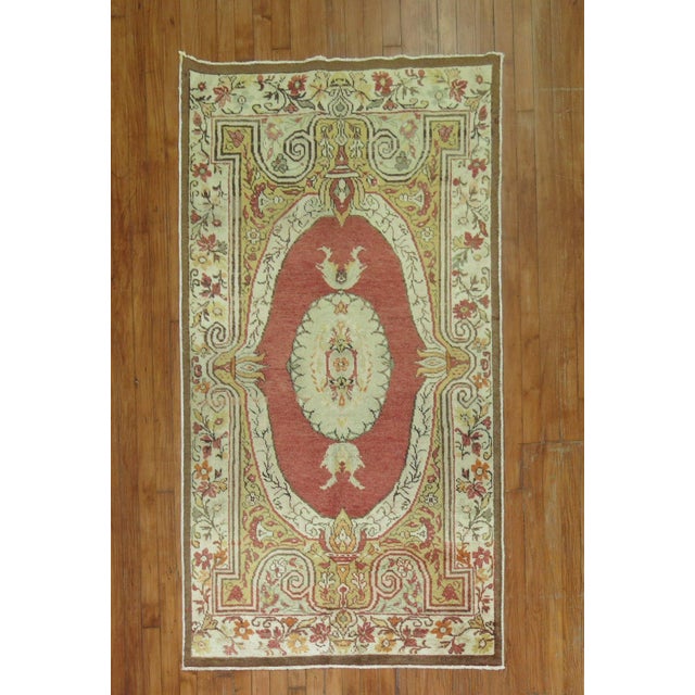 Vintage Zabihi Collection Turkish Small Rug - 3'4" x 6'3" For Sale - Image 4 of 4