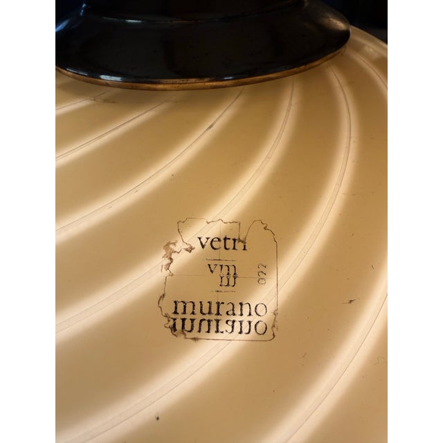 Itri Vetri Murano 1960s Vetri Murano Swirled Glass Table Lamp For Sale - Image 4 of 10