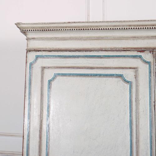 English Painted Linen Cabinet For Sale - Image 3 of 16