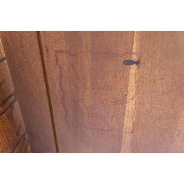 Brown Willett Furniture Co. Drop Leaf Dining Table in Cherry For Sale - Image 8 of 8