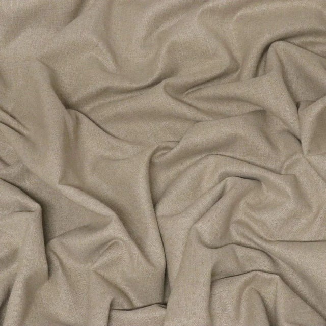 English Mahon Linen Natural Double Width Fabric For Sale - Image 3 of 3