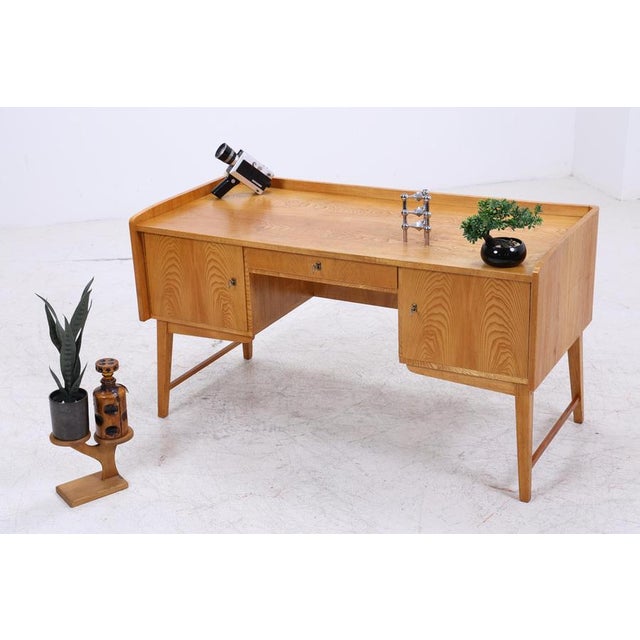 Mid-Century Ash Desk, 1960s For Sale - Image 4 of 18