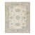 12x15 Modern Oushak Style Hand-Knot Wool Area Rug in Soft Slate Blue and Beige For Sale