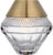 Modern Waterford by Visual Comfort Signature Copper Coast 5" Rechargeable Accent Lamp in Natural Brass with Clear Crystal For Sale - Image 3 of 3