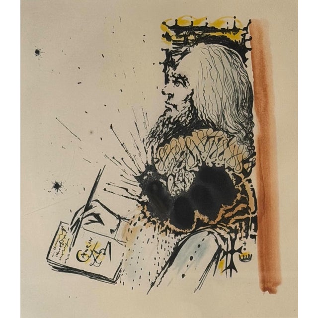 Surrealism Dali La Vida Sueno Portrait Calderon Hand Signed Numbered Etching Surrealism Art - Signed by Salvador Dali For Sale - Image 3 of 5