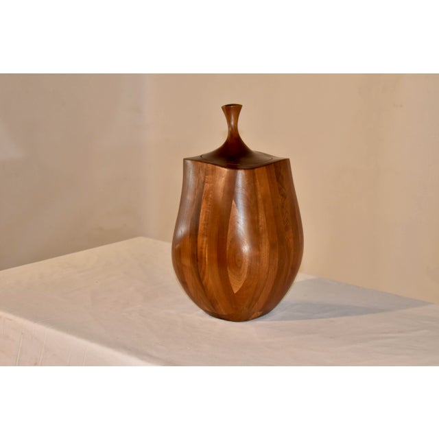 1960s Mid-Century Turned Treen Jar, Circa 1960 For Sale - Image 5 of 9