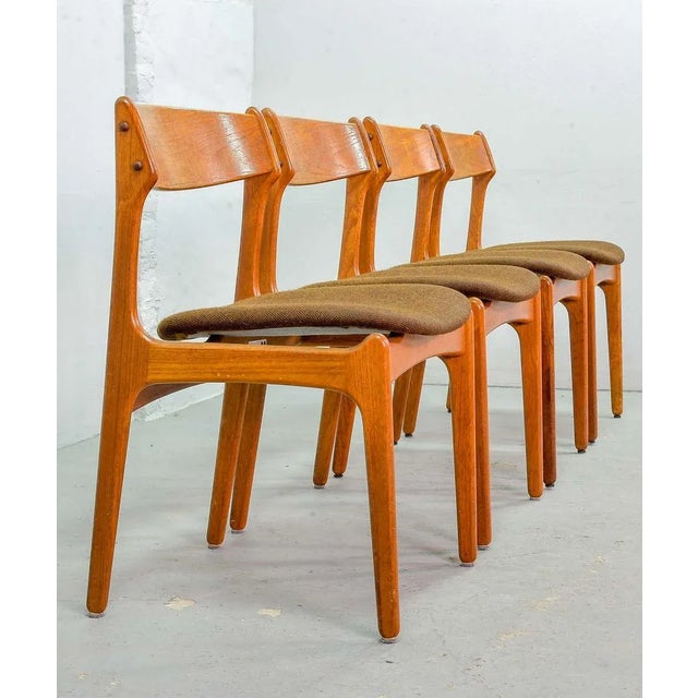 Danish Teak Dining Chairs by Erik Buch for Odense Maskinsnedkeri / O.D. Møbler, 1960s, Set of 4 For Sale - Image 13 of 14