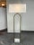 2010s Arteriors Home Rylan Antique Brass + Marble Floor Lamp For Sale - Image 5 of 12