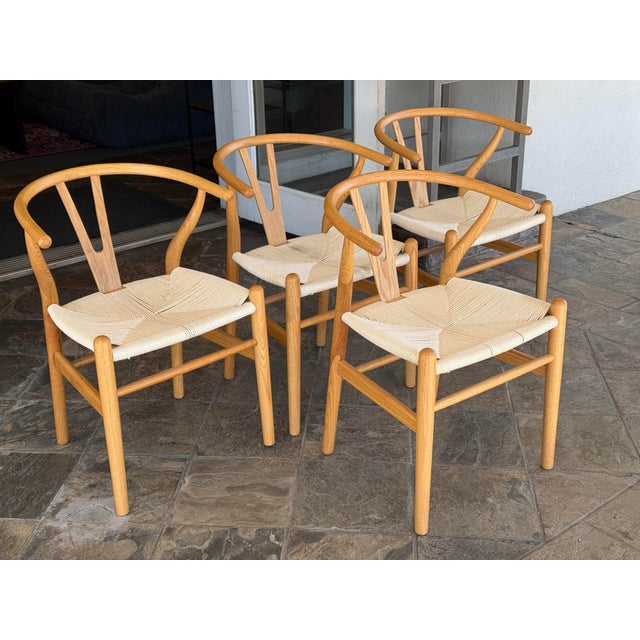 Mid-Century Modern Interior Icons Wish Chairs, Set of Four For Sale - Image 3 of 12