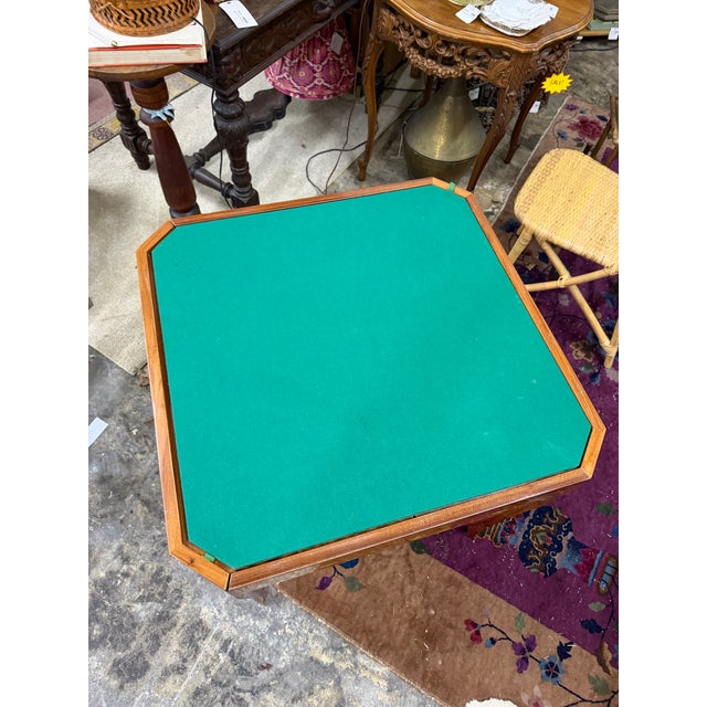 Mid 20th Century Italian Inlaid Convertible Game Table For Sale - Image 4 of 12