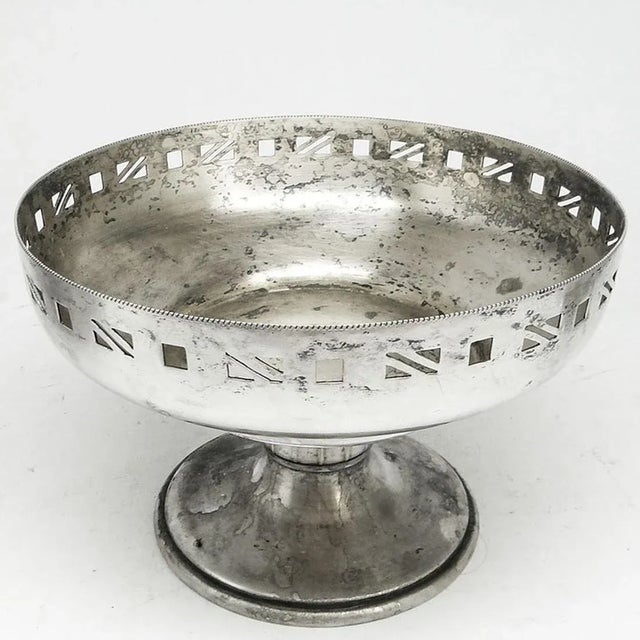 1930s Art Deco Hungarian Bowl on Stand by Szandrik, 1930s For Sale - Image 5 of 9