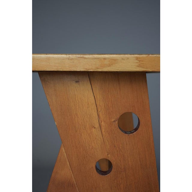 Small Mid-Century Modernist French Desk, 1950s For Sale - Image 9 of 12