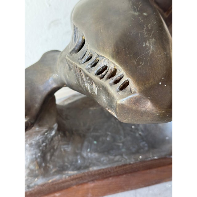 1980s Massive Claudio Nicoli Bronze Sculpture Mythological Figure, Icarus For Sale - Image 14 of 18