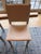 Contemporary Pair of Room & Board Madrid Cream Leather Dining Chairs For Sale - Image 3 of 8