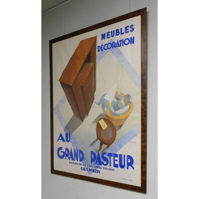 C. Villot "Au Grand Pasteur Neubles Décoration Chamberg" Giclee Poster For Sale - Image 4 of 13