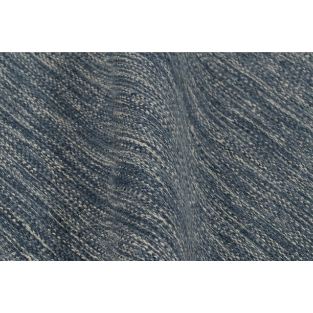 Slate Gray Contemporary Oversized Textural Wool & Natural Yarn Rug by Rug & Kilim, India For Sale - Image 8 of 11