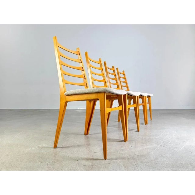 Vintage Chairs in Bouclé, 1960s, Set of 4 For Sale - Image 6 of 12