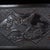 19Large Hand-Carved Dark Wood Treasure Box With Brass Hardware & Landscape Motif For Sale - Image 4 of 9