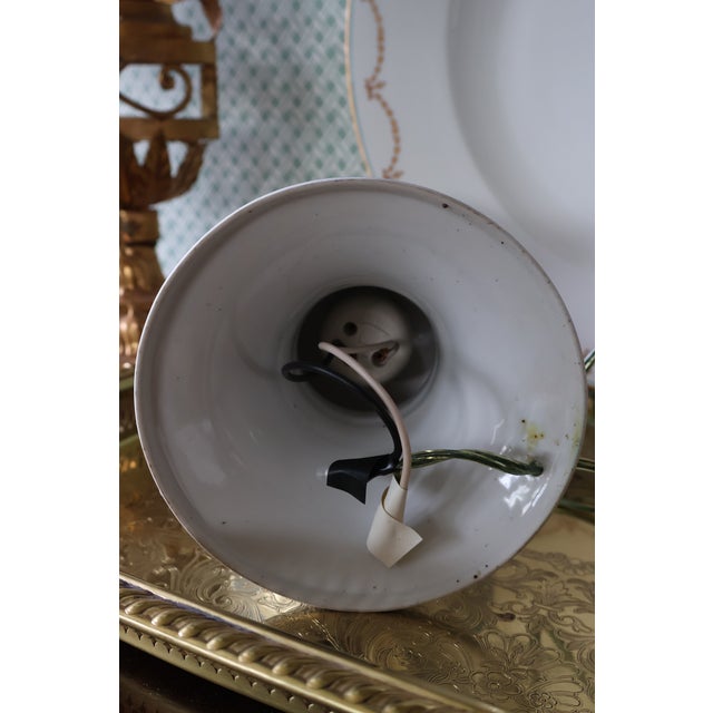 Vintage Jingdezhen Hand-Painted Eggshell Porcelain Bird-and-Flower Lantern Lamp For Sale - Image 17 of 18