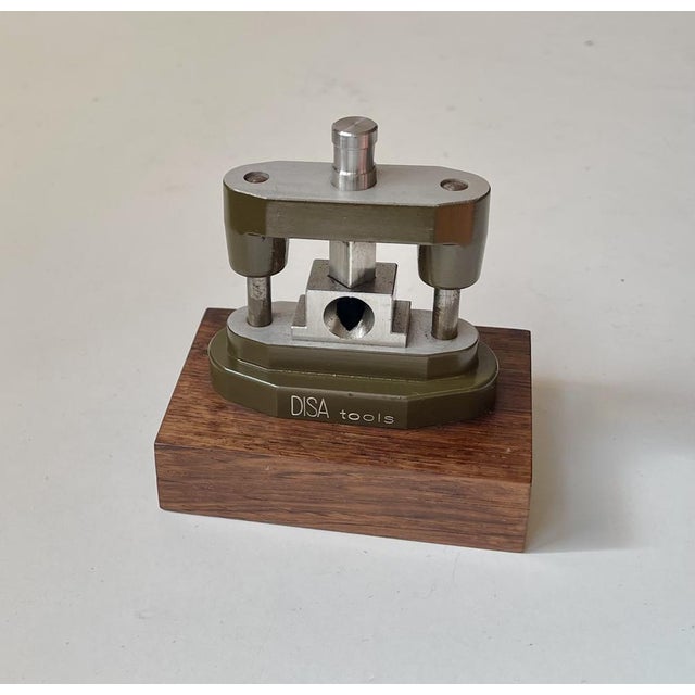 Mid-Century Modern Industrial Pillar Guided Toolmakers Cigar Cutter in Steel, 1960s For Sale - Image 4 of 10
