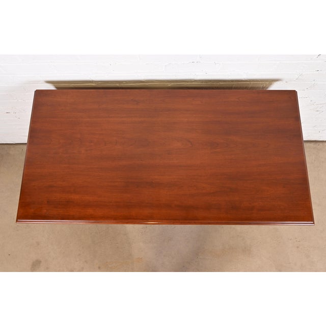 Henkel Harris Georgian Solid Cherry Wood Five-Drawer Dresser or Chest of Drawers For Sale - Image 9 of 12