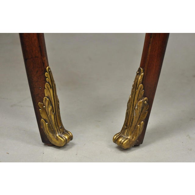 Brown Late 20th Century Ralph Lauren Noble Estate French Louis XV Mahogany One Drawer End Table - A Pair For Sale - Image 8 of 18