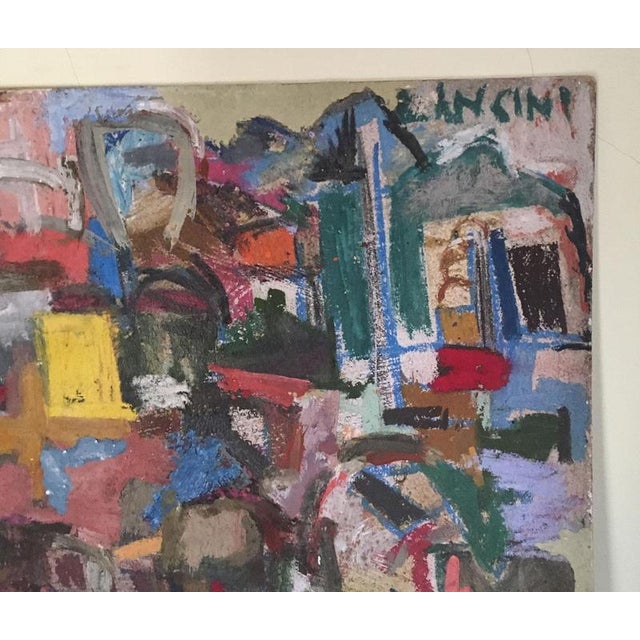 Ermete Lancini, Abstract Composition, 1960, Painting For Sale - Image 10 of 18