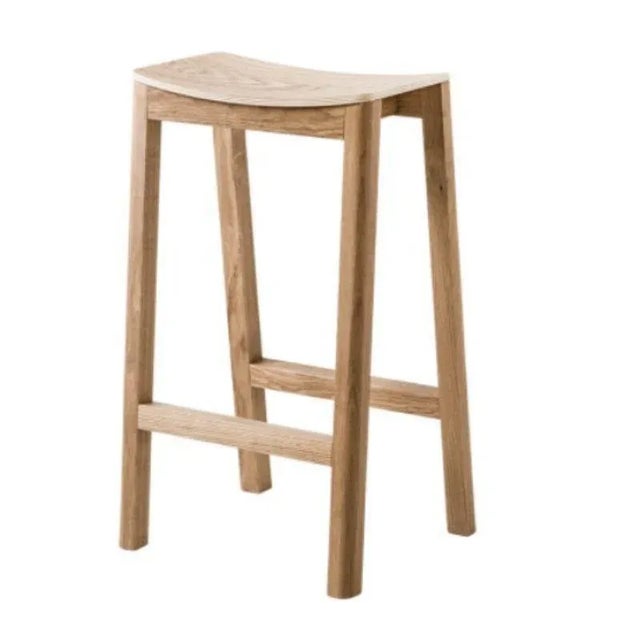 Set of 4, Halikko bar stools by Made By Choice Dimensions: 40 x 34 x 66 cm Materials: Solid oak Standard finishes: Natural...